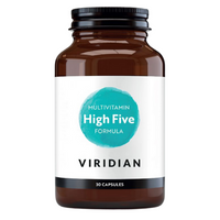 Viridian HIGH FIVE Multivit & Mineral Formula 60 Veg Capsules