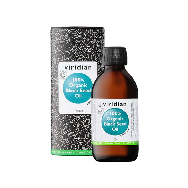 Viridian 100% Organic Black Seed Oil 200ml