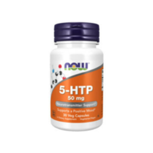 NOW Foods 5HTP 50mg - 30 Veg Capsules