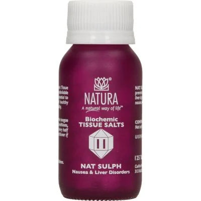 Natura - Nat sulph D6 Tissue Salts (11) 125 Tablets