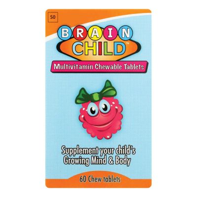 Brain Child MultiVit - 60 Chewable Tablets for Children's Health