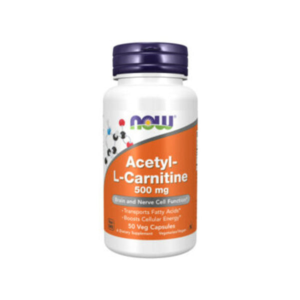 NOW Foods Acetyl-L Carnitine 500 mg - 100 Veg Capsules