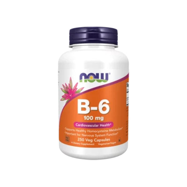 NOW Foods Vitamin B6 100mg - 100 Veg Capsules