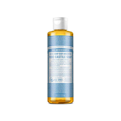 Dr Bronner - UNSCENTED - PURE-CASTILE LIQUID SOAP 237ml