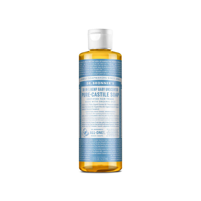 Dr Bronner - UNSCENTED - PURE-CASTILE LIQUID SOAP 237ml