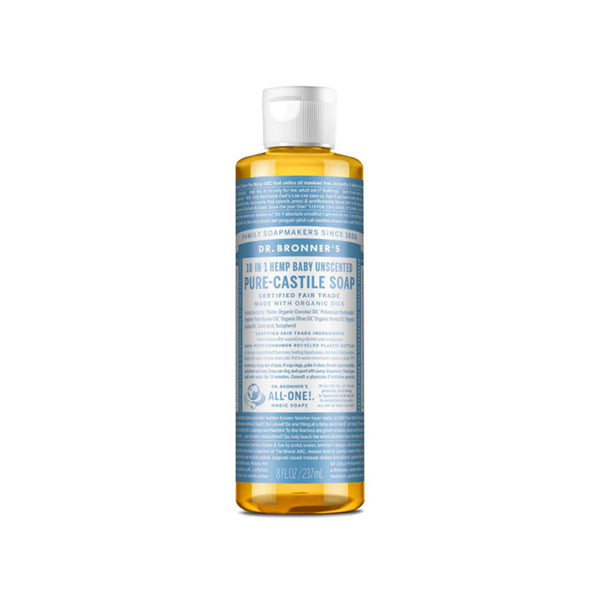Dr Bronner - UNSCENTED - PURE-CASTILE LIQUID SOAP 237ml