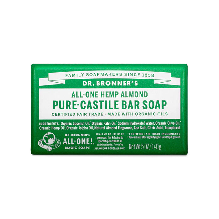 Dr Bronner - ALMOND PURE-CASTILE BAR SOAP 140gr