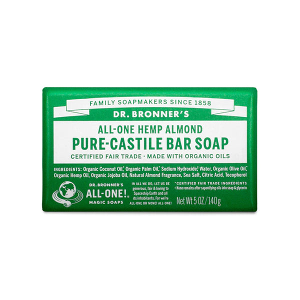 Dr Bronner - ALMOND PURE-CASTILE BAR SOAP 140gr