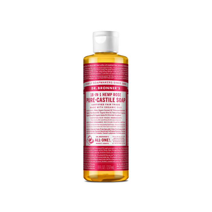 Dr Bronner - ROSE - PURE-CASTILE LIQUID SOAP 237ml
