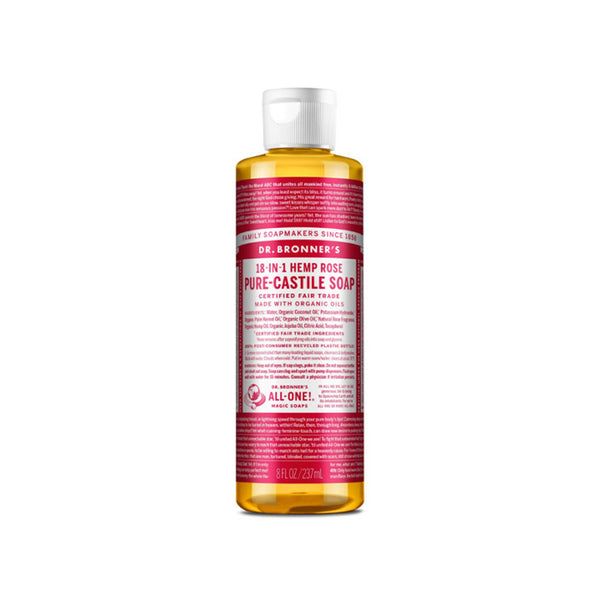 Dr Bronner - ROSE - PURE-CASTILE LIQUID SOAP 237ml