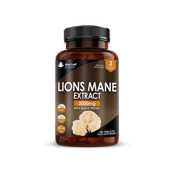 New Leaf Lions Mane Mushroom Tablets 180