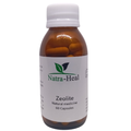 Bottle of Natra Heal Zeolite capsules on a white background