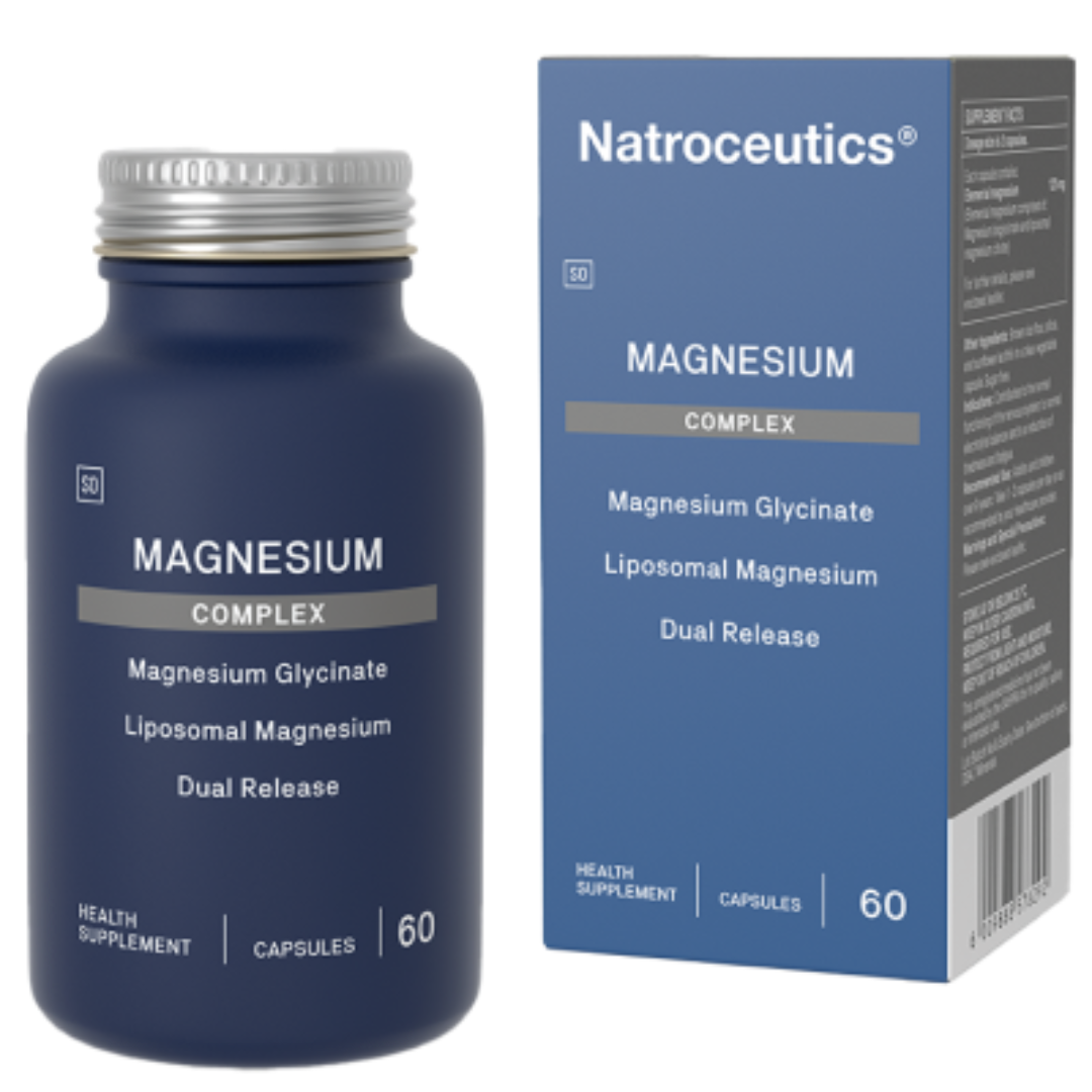 Natroceutics magnesium supplement bottle and packaging on a white background