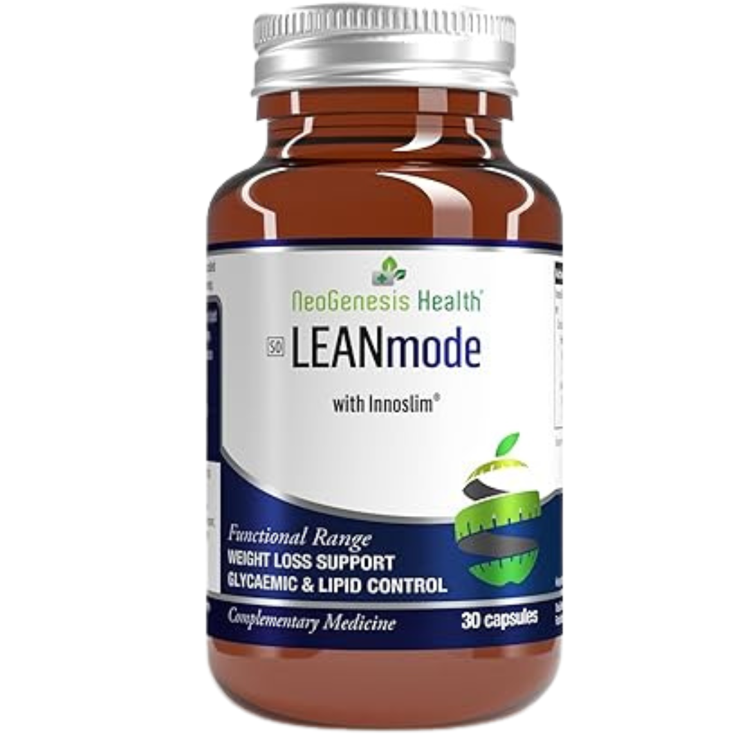 Neogenesis Health LEANmode supplement bottle on a white background