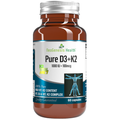 Neogenesis Health Pure D3+K2 supplement bottle on a white background