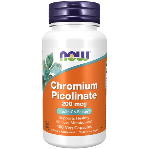 Now Foods Chromium Picolinate-200mcg-100 Veg capsules