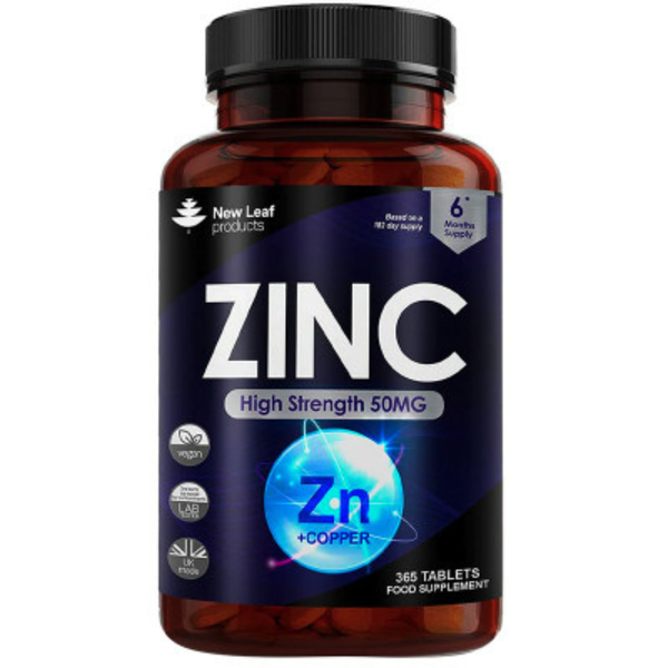New Leaf Zinc High Strength 120 Tablets