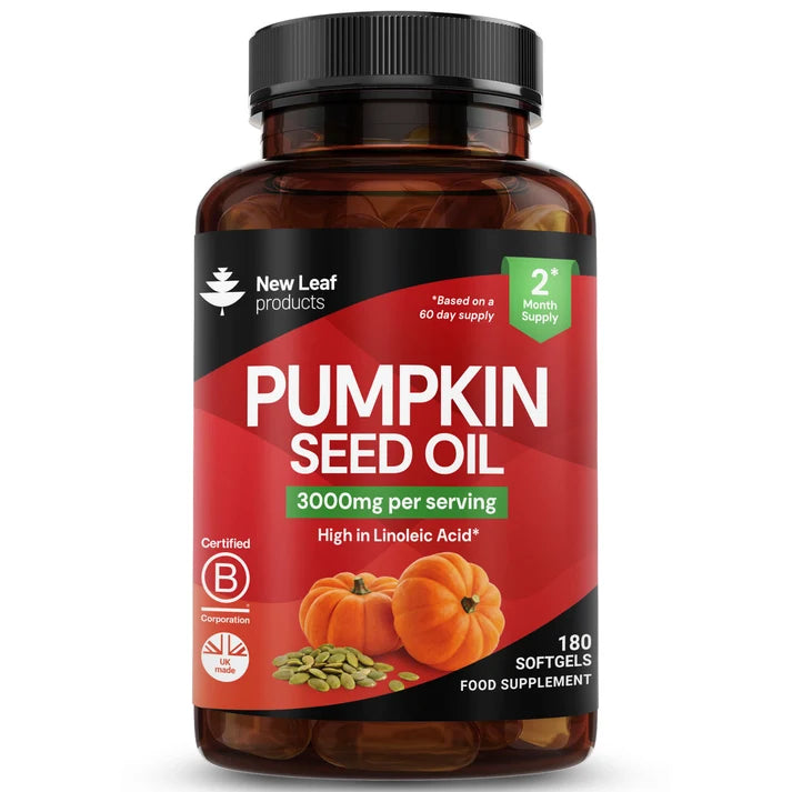 New Leaf Pumpkin Seed Oil Capsules-180