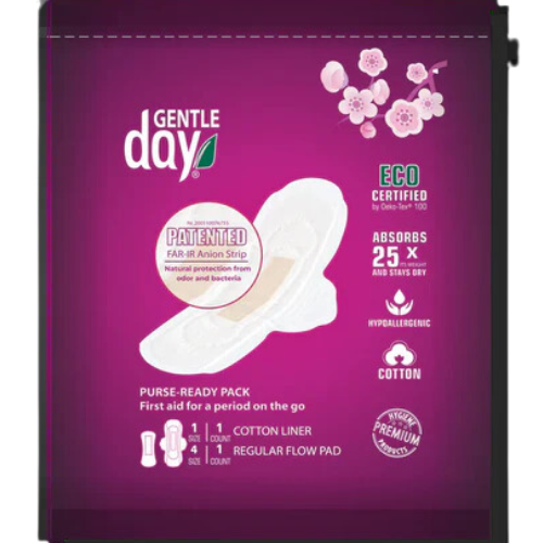 Gentle Day Purse Ready 2 Pack 1 Liner and 1 Regular Pad