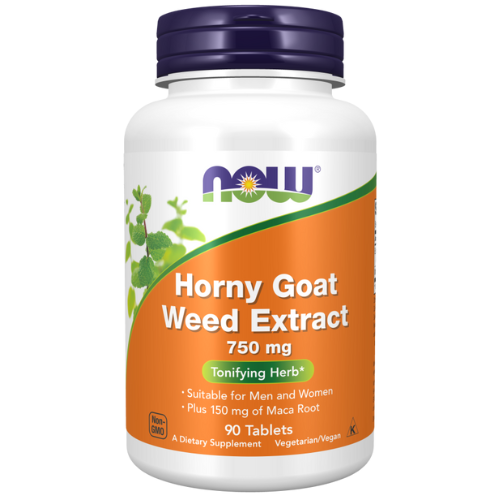 Now Foods Horny Goat Weed Extract 750mg-90 tabs