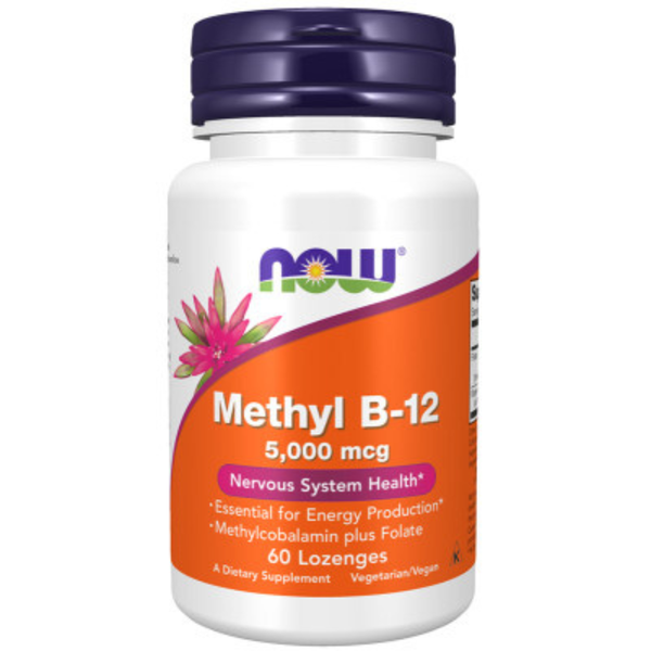 Now Foods Methyl B-12 5000mcg 60 Lozenges