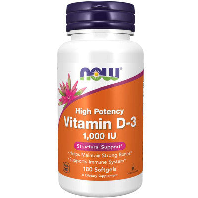 Now foods Vitamin D3 1000iu
