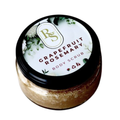 Grapefruit Rosemary body scrub jar with visible brand logo on a white background