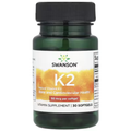 Swanson Vitamin K2 supplement bottle on a white background