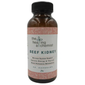 Bottle of 'Beef Kidney' capsules from 'The Healing Chemist' on a white background