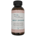 Bottle of 'Beef Organs' capsules by 'The Healing Chemist' on a white background