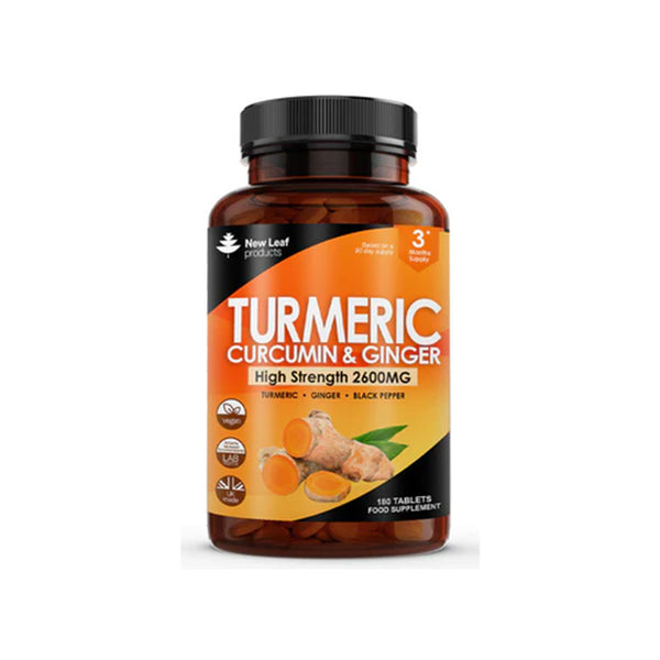 New Leaf Turmeric, Curcumin And Ginger Tablets 120