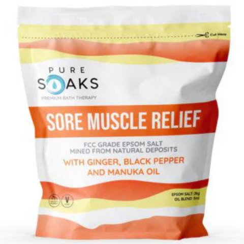Pure Soaks Sore Muscle Relief with Essential  Oils -2kg