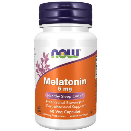 NOW Foods Melatonin 5mg 60 Capsules