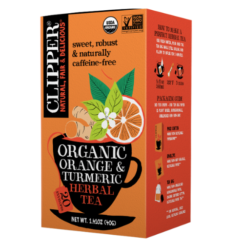 Clipper Organic Orange and Tumeric 20 Tea bags