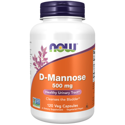 Now Foods D-Mannose 500mg-120 Veg Capsules