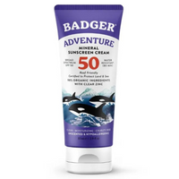 Badger Adventure Mineral Sunscreen SPF50-Clear Zinc 87ml