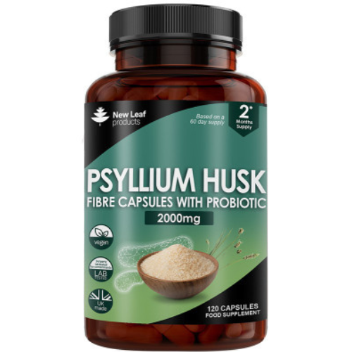 New Leaf Psyllium Husk Fibre Capsules (120)
