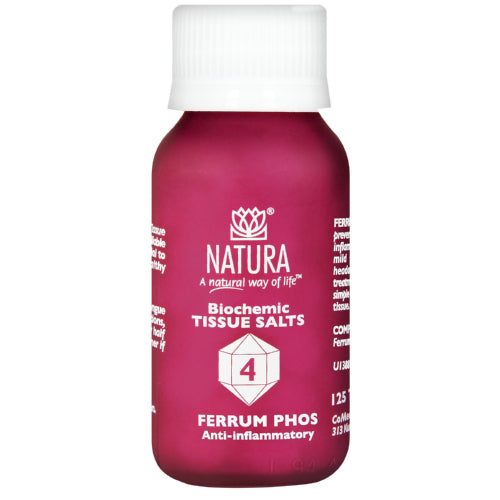 Natura - Ferrum phos D6 Tissue Salts (4) 125 Tablets