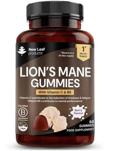 Lion's Mane Mushroom Gummies with Vitamin C & B5