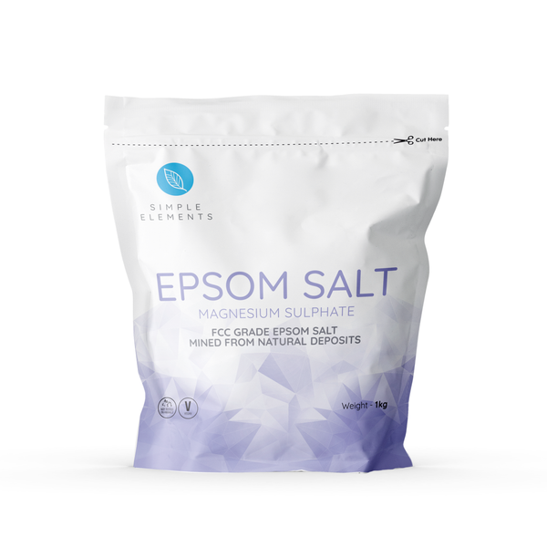 Simple Elements FCC Food Grade Epsom Salts 1KG