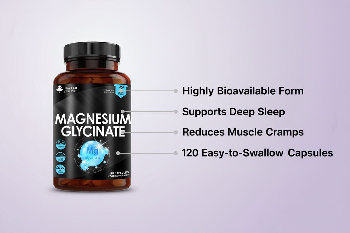 New Leaf Magnesium Glycinate - Key Benefits