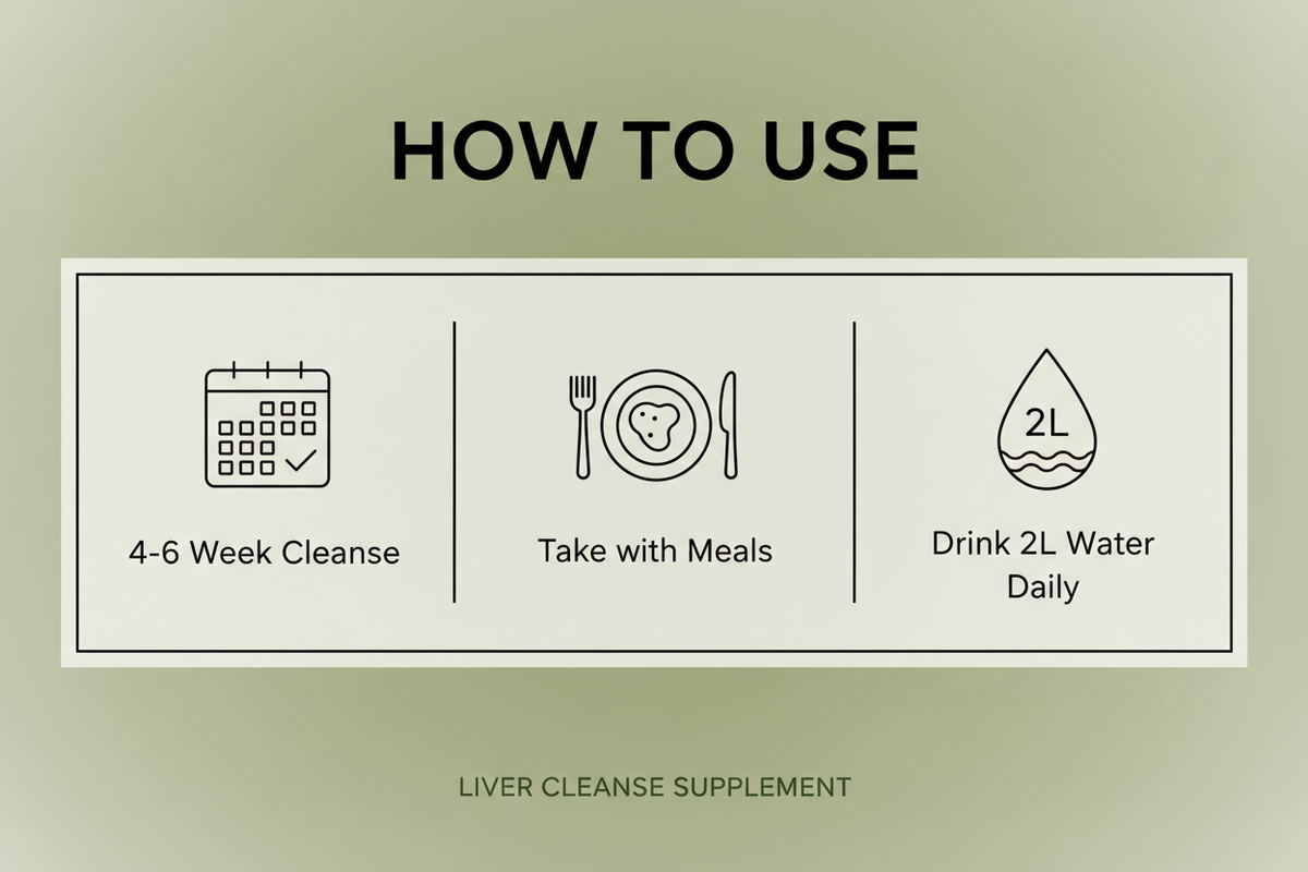 Natra Heal Liver Cleanse - How to Use