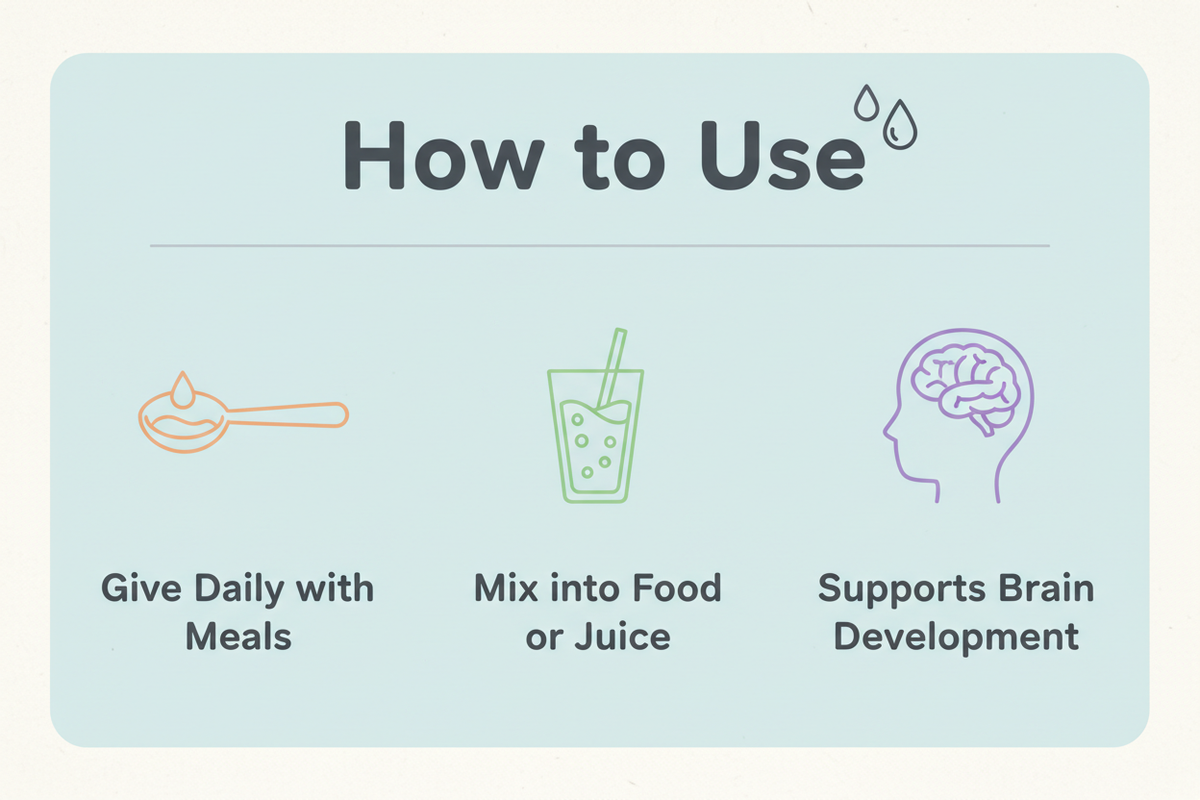 Nordic Naturals Children's DHA Liquid - How to Use