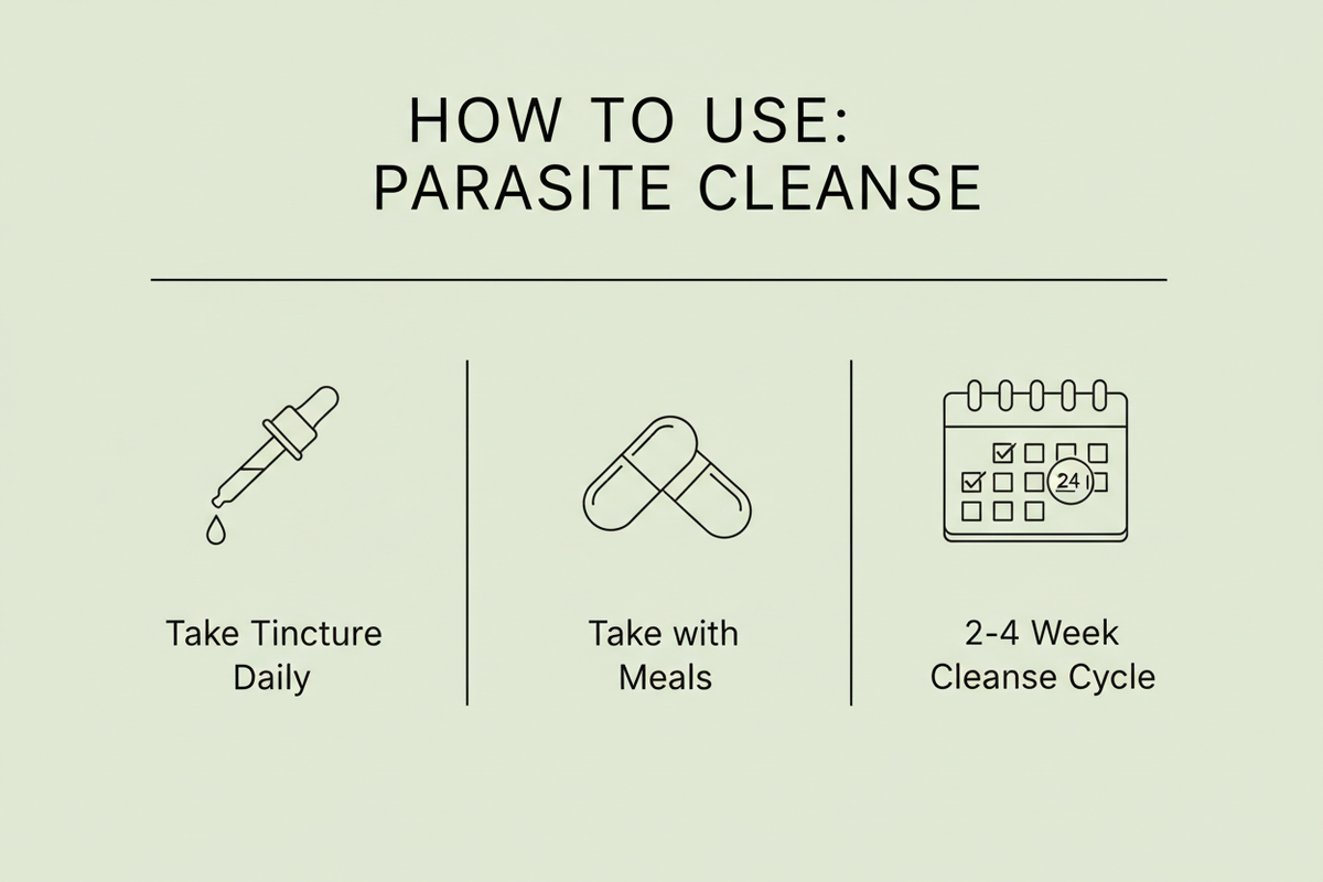 Natra Heal Parasite Cleanse Kit - How to Use