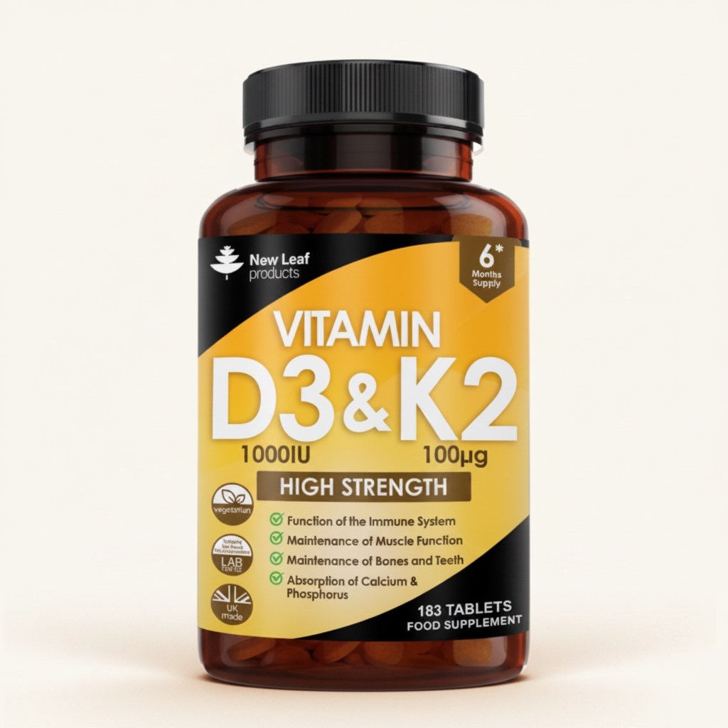 New Leaf Vitamin D3 And K2 - Hero Shot