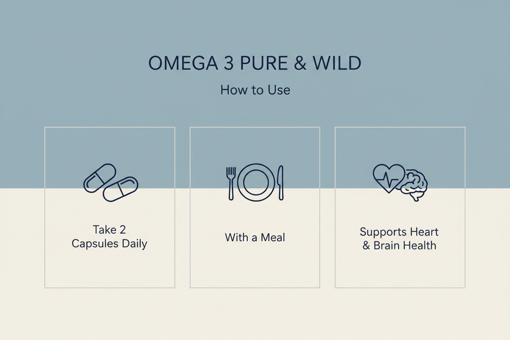 Natroceutics Omega 3 Pure & Wild - How to Use