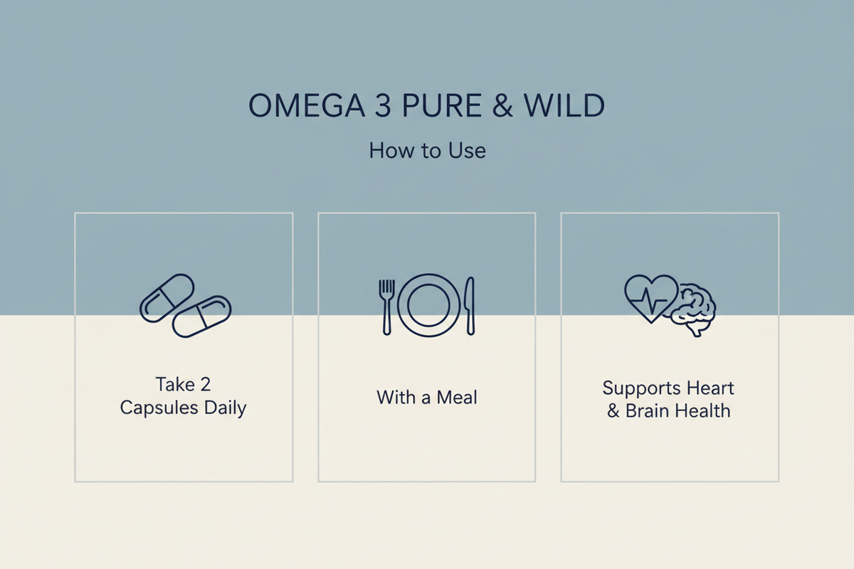 Natroceutics Omega 3 Pure & Wild - How to Use