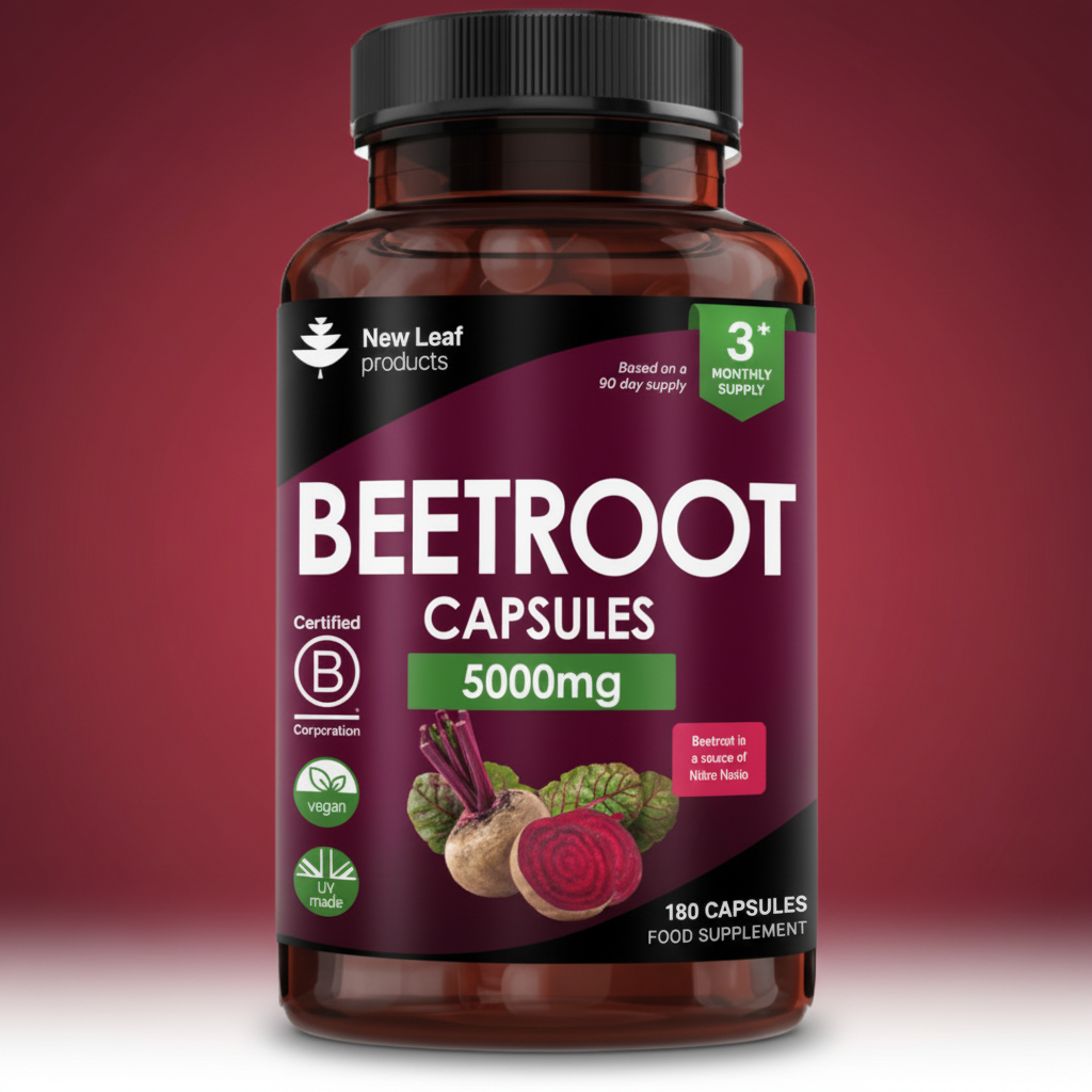 New Leaf Beetroot Capsules - Hero Shot
