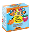 Brain Child MultiVit/Fish Combo - Complete Kids' Nutrition - 60 Multivitamin + 60 Fish Oil Capsules