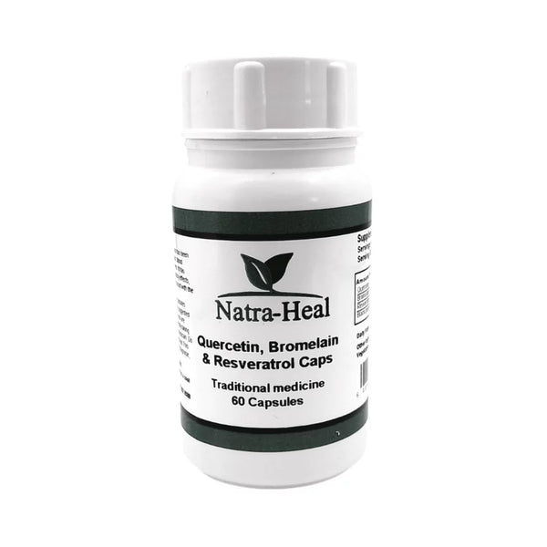 Natra Heal - Quercetin Bromelain and Resveratrol 60 Capsules